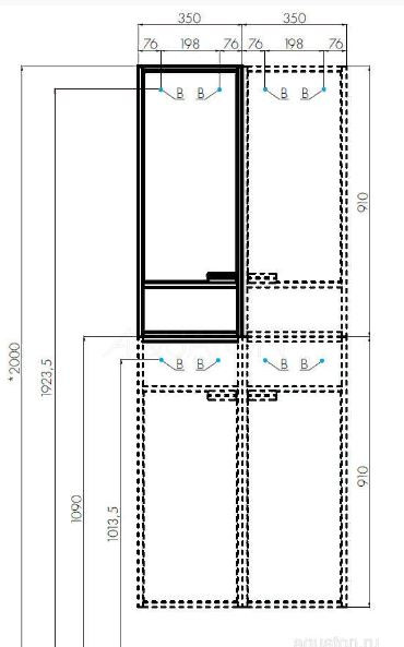 Шкаф Акватон Флай 1A237903FAX1R дуб крафт подвесной правый