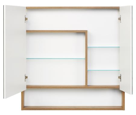 Зеркальный шкаф Акватон Сканди 90 1A252302SDZ90 белый дуб рустикальный