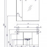 Зеркальный шкаф Акватон Рене 80 1A222502NRC80