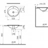 Раковина VitrA S20 5468B003-0001 врезная