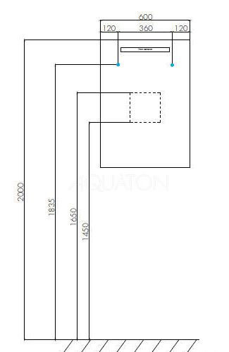 Зеркало Акватон Йорк 60 1A173702YO010 со светильником