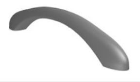 Ручка для ванны Riho Standard silver 207008