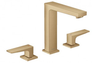 Смеситель Hansgrohe Metropol 32515140 для раковины на три отверстия бронза