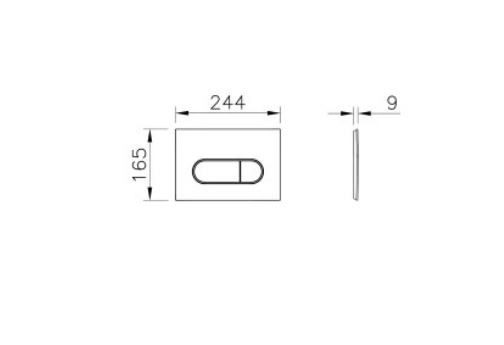 Клавиша смыва VitrA Root Round 740-2240 медь
