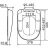 Сиденье для унитаза Am.Pm Sensation C307851WH с микролифтом
