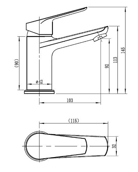 Смеситель Loranto Avrora LR10506000 для раковины