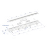 Душевой лоток PLASTBRNO DESIGN6 SZA6750 75см черный