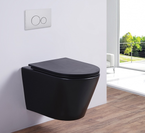 Унитаз подвесной Esbano Clavel ESUPCLAVBM безободковый черный матовый