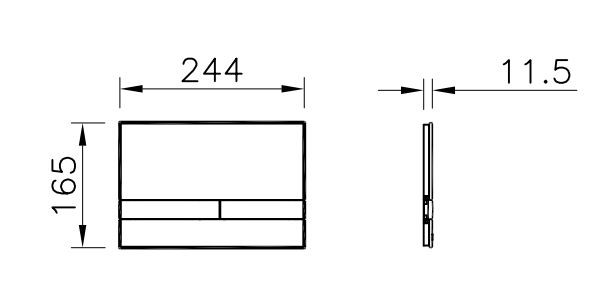 Клавиша смыва VitrA Select 740-1101