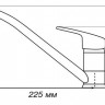 Смеситель Акватон Аркос 1AX001FCXX210 для кухни графит