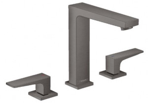 Смеситель Hansgrohe Metropol 32515340 для раковины на три отверстия черный хром