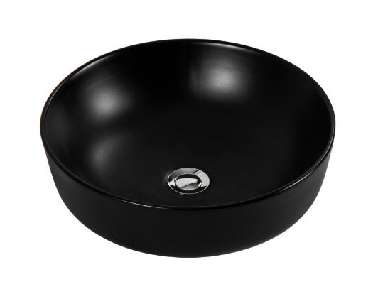 Раковина Aquatek Европа AQ5558-MB 41,5*41,5 накладная черный матовый