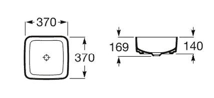Раковина Roca Inspira Square 327532000