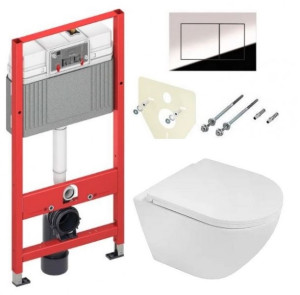Комплект инсталляции TECE Base с унитазом Торнадо Azario Blanco AZ-9003WT SET-TC-412-9003WT