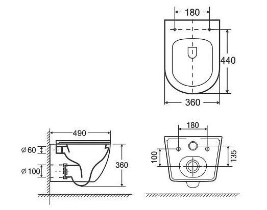 Комплект инсталляции TECE Base с унитазом Торнадо Azario Blanco AZ-9003WT SET-TC-412-9003WT