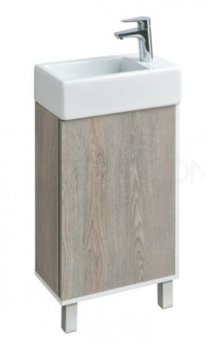 Тумба под раковину Акватон Эмма белый дуб наварра 1A221601EAD80