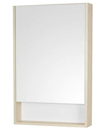 Зеркальный шкаф Акватон Сканди 55 1A252102SDB20 белый дуб верона