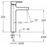 Смеситель Jacob Delafon Strayt E98340-CP для раковины