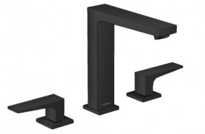Смеситель Hansgrohe Metropol 32515670 для раковины на три отверстия черный матовый