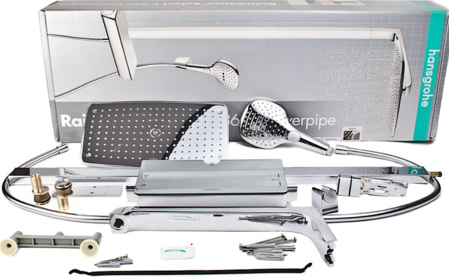 Душевая система Hansgrohe Raindance E Showerpipe 360 1jet 27112000 с термостатом