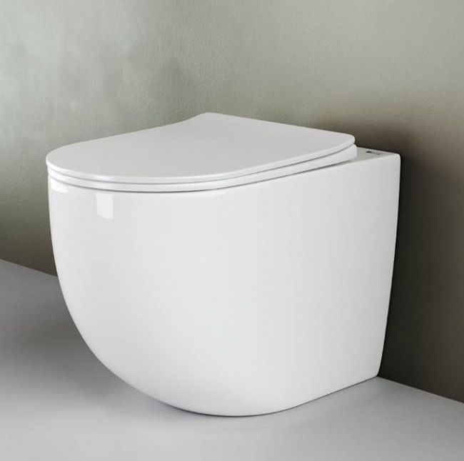 Унитаз приставной Ceramica Nova Mia Rimless CN1810 безободковый с микролифтом