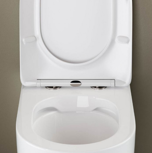 Унитаз приставной Ceramica Nova Mia Rimless CN1810 безободковый с микролифтом