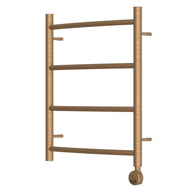 Полотенцесушитель электрический Point Афина PN04156BRE П4 500*600 левый/правый бронза