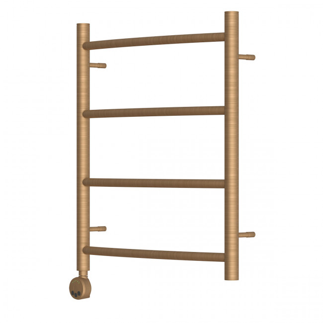 Полотенцесушитель электрический Point Афина PN04156BRE П4 500*600 левый/правый бронза