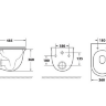 Унитаз подвесной безободковый OWL Eter Cirkel-H с микролифтом OWLT190201