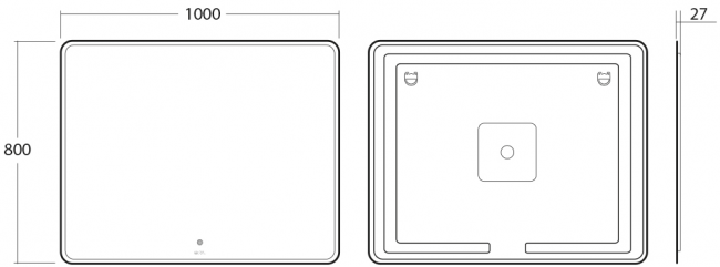 Зеркало OWL Skansen OWLM200501 100*80