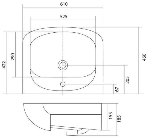 Раковина Santek Акварель 60 1WH110195