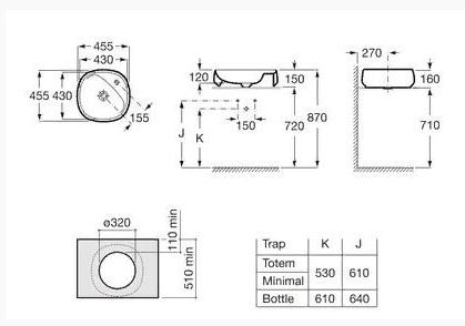 Раковина Roca Beyond 3270B9640 Onix