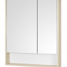 Зеркальный шкаф Акватон Сканди 70 1A252202SDB20 белый дуб верона