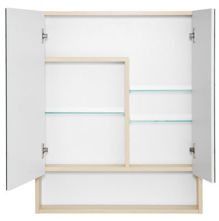 Зеркальный шкаф Акватон Сканди 70 1A252202SDB20 белый дуб верона