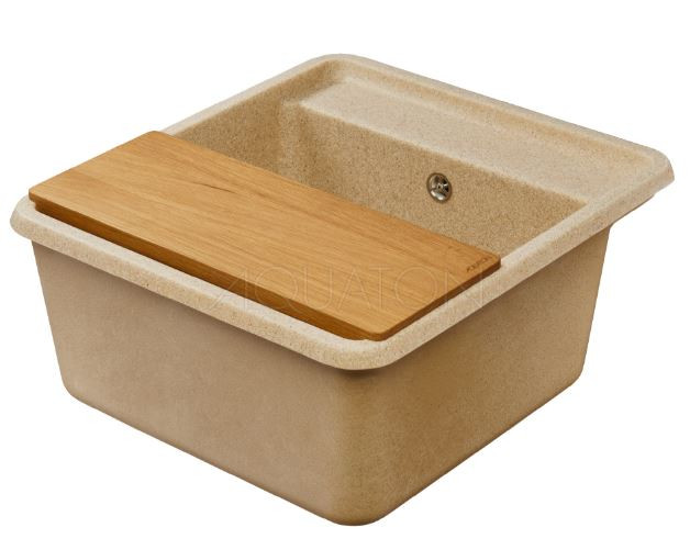 Мойка для кухни Акватон Беллис 57 1A724932BS220 песочная