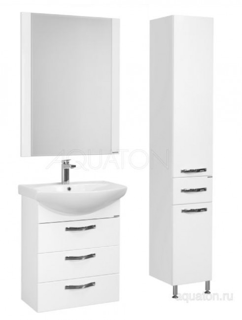 Тумба под раковину Акватон Ария 65 Н 1A123401AA010 белая