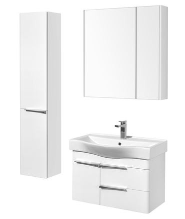 Зеркальный шкаф Акватон Беверли 80 1A237102BV010 белый