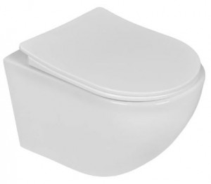 Унитаз подвесной Emmy EY-7001 безободковый с сиденьем микролифт