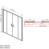Душевая дверь Vincea Garda 200 VDS-1G2200CL прозрачное