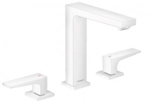 Смеситель Hansgrohe Metropol 32515700 для раковины на три отверстия белый матовый