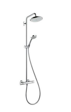 Душевая система Hansgrohe Croma Showerpipe 220 1jet EcoSmart 27188000 с термостатом