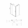 Душевой уголок Vincea Extra (110-120)*80 VSR-1E111280CL прозрачное