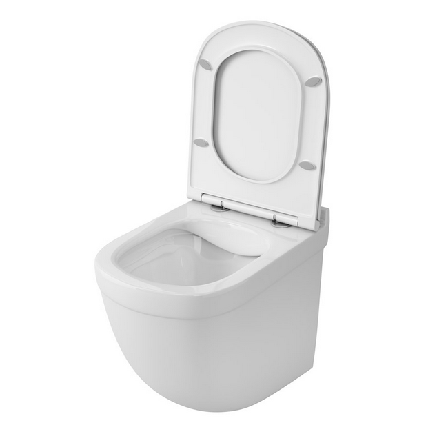 Унитаз подвесной безободковый OWL Eld Cirkel-H с микролифтом OWLT190101