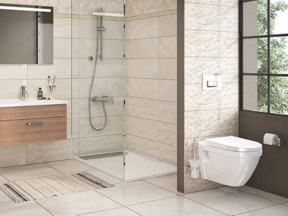 Комплект инсталляции VitrA V12 9003B003-7201 с безободковым унитазом VitrA S50 Rim-Ex кнопка Loop O