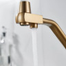 Смеситель Maretti Eleganza Gold ENG31RGF13 для кухни с подключением к фильтру золотой сатин