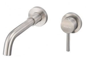 Смеситель Milacio Ultra MCU.552.SS для раковины встраиваемый нержавеющая сталь