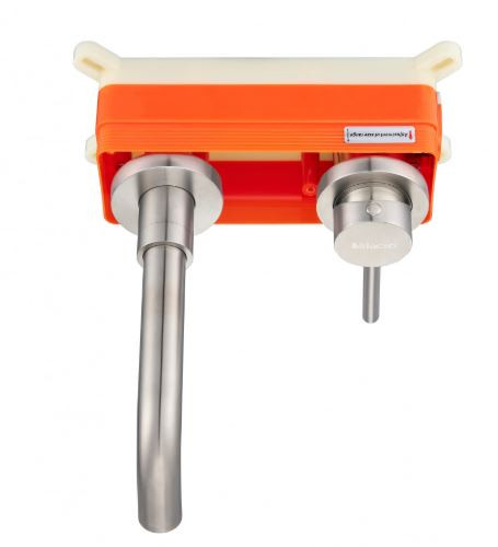 Смеситель Milacio Ultra MCU.552.SS для раковины встраиваемый нержавеющая сталь