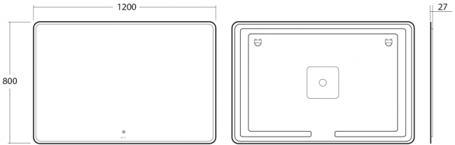 Зеркало OWL Skansen OWLM200502 120*80