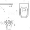 Унитаз подвесной Santek Лайн 1WH501574  безободковый сиденье микролифт slim