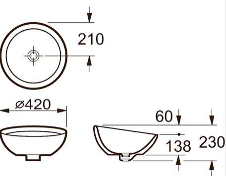 Раковина Roca Bol 327876000 D42